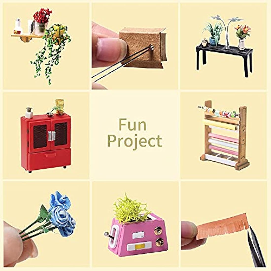 Rolife DIY Miniature Dollhouse Kit | 3D Wooden Model Craft - Corner of Happiness