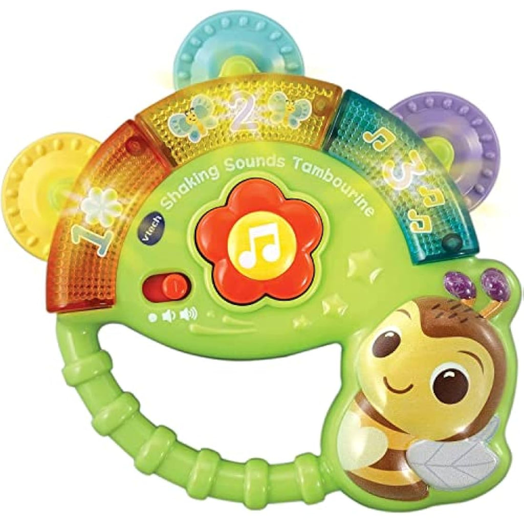 VTech Baby Shaking Sounds Tambourine – Interactive Musical Sensory Toy