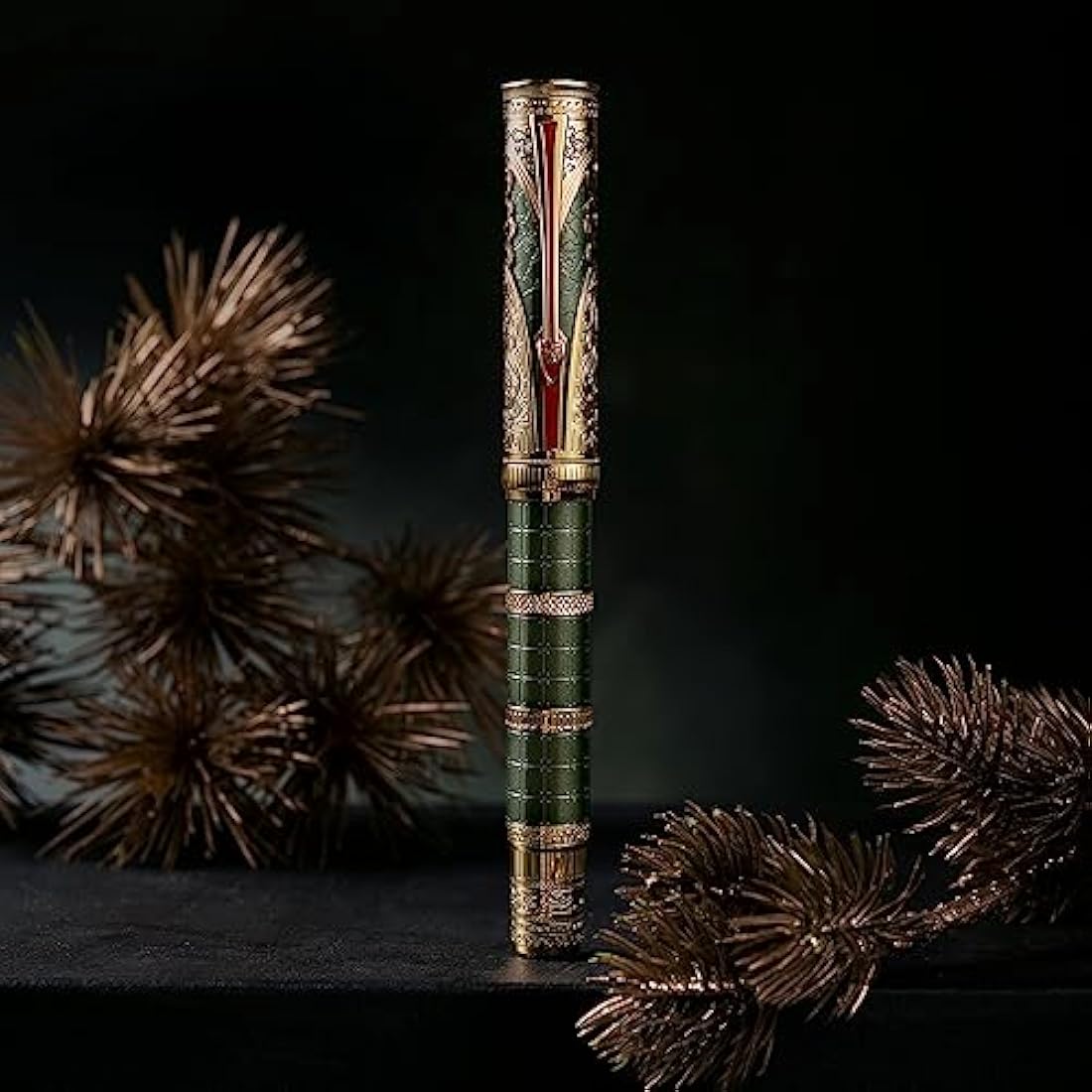 Hong Dian D5 Qin Dynasty Fountain Pen | Piston Filler, Extra Fine Nib
