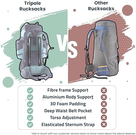 Tripole Walker Pro Internal Frame Trekking Rucksack with Laptop Sleeve