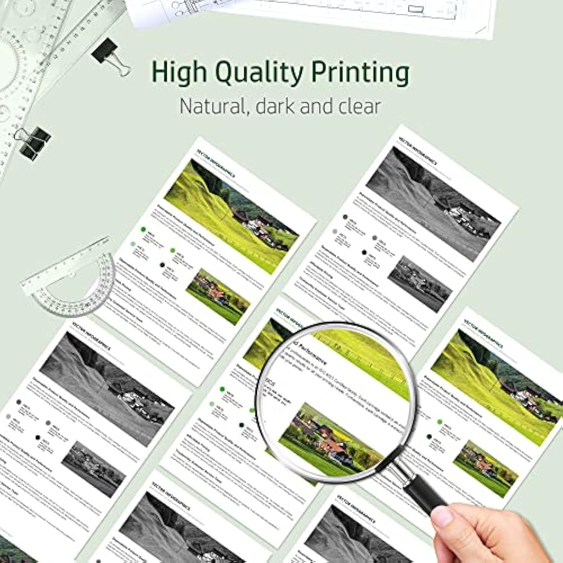 Coloran 62XL Ink Cartridges for HP Envy & OfficeJet Printers, 2-Pack
