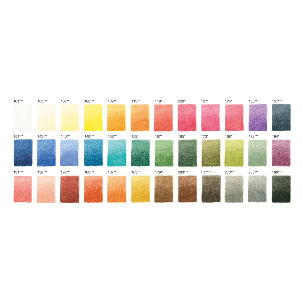 Faber-Castell PITT Pastel Pencils – Professional Tin Set of 36 Colors