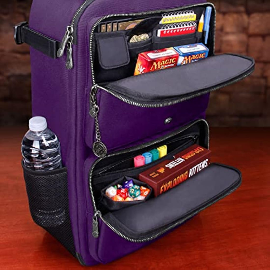 MTG Backpack – TCG Card Storage & Deck Box Bag (Dragon Purple)