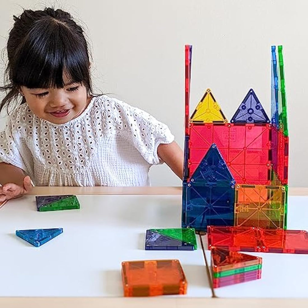 MAGNA-TILES Classic 32-Piece Magnetic Building Blocks – STEM Toy Set