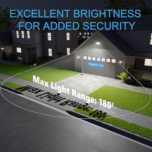 YIQIBRO 300W LED Security Floodlight | 30000LM IP67 Waterproof - 2 Pack