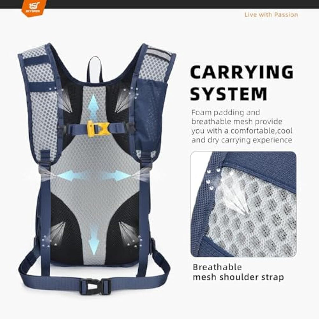 SKYSPER 15L Hiking Backpack – Lightweight Water Resistant Daypack