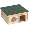 Navaris Wooden Hedgehog House – Outdoor Garden Hibernation Shelter