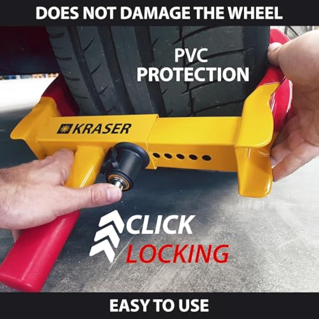 KRASER WA820 Wheel Clamp – Universal Anti-Theft Lock for Cars & Trailers