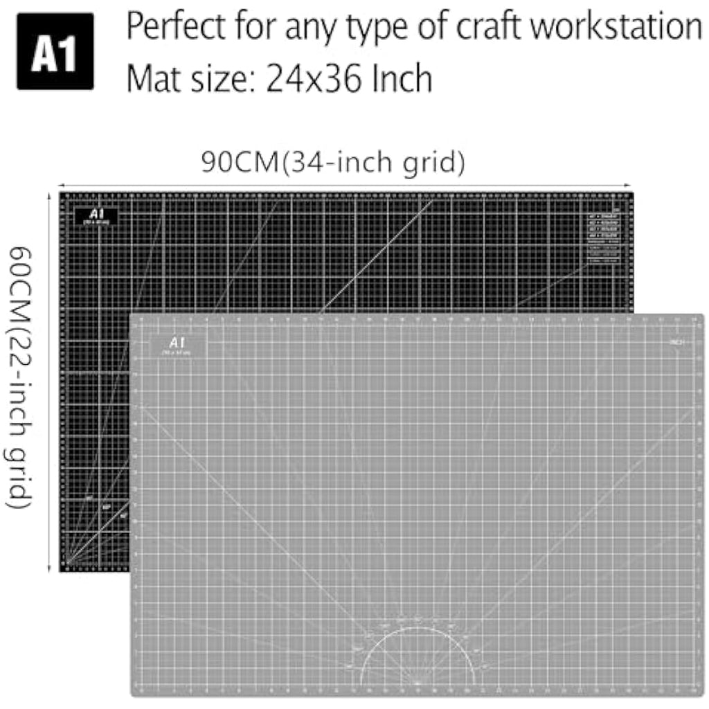 Headley Tools Self Healing Cutting Mat – 24x36 Inch 5-Ply Sewing Board