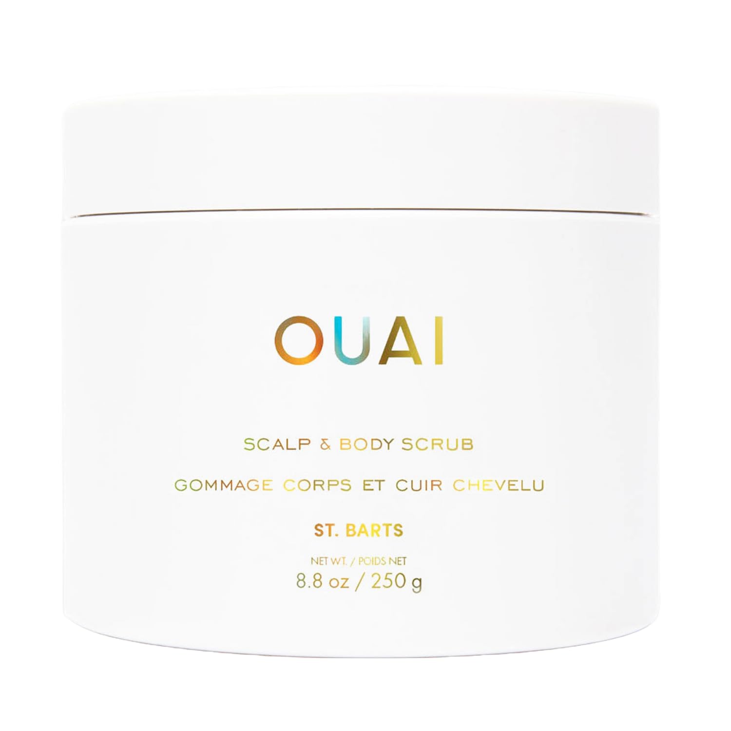 OUAI St. Barts Scalp & Body Scrub – Foaming Sugar Exfoliator, 8.8oz