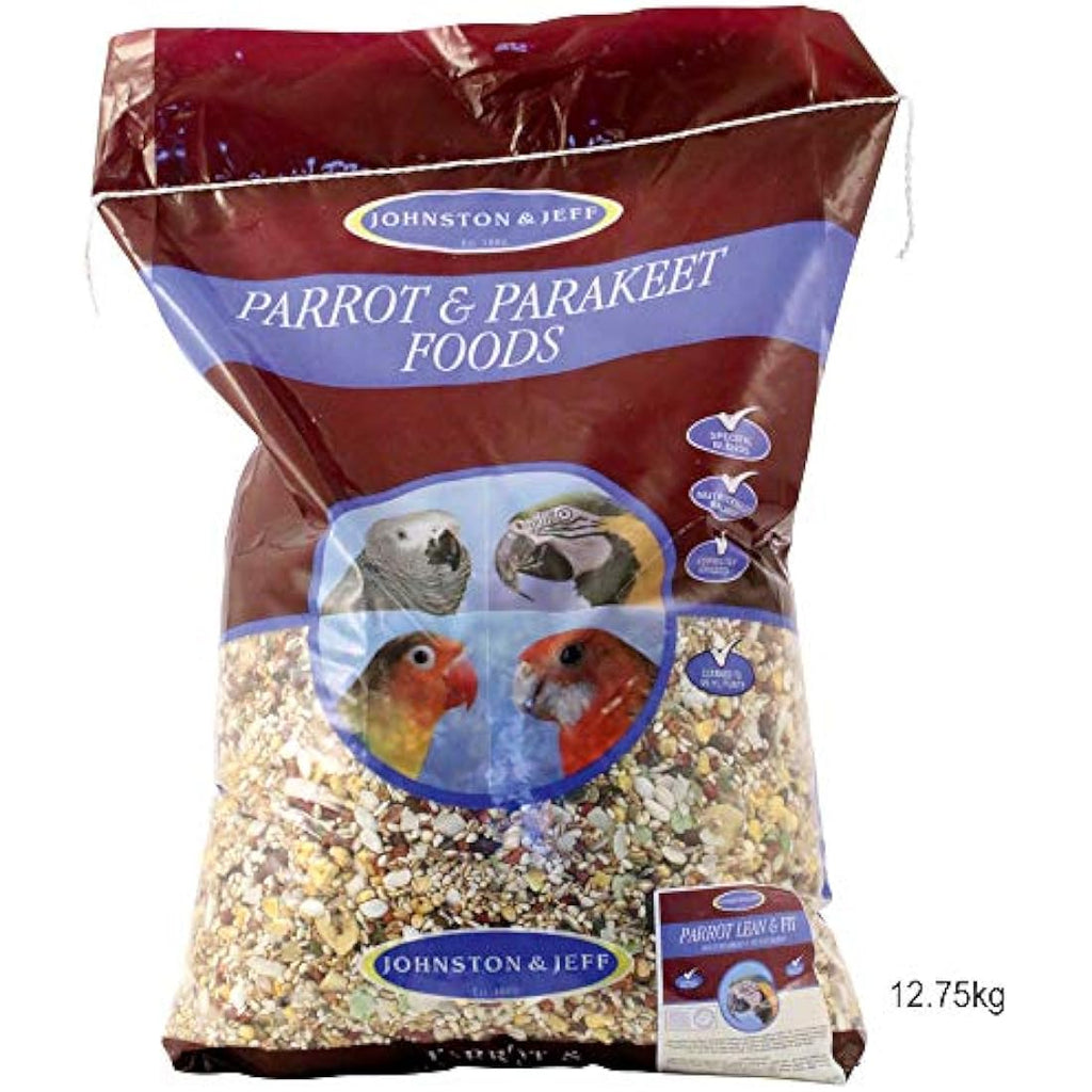 Johnston & Jeff Parrot Food – Low Fat Nut Free Bird Mix, 12.75 kg