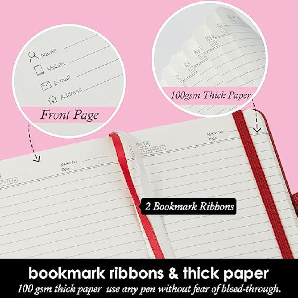 NIRMIRO A6 Pocket Notebook 3-Pack | Waterproof Leather Mini Lined Journal