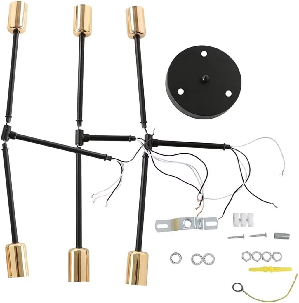 WQCSH Modern Minimalist Chandelier – Metal Satellite Pendant Light