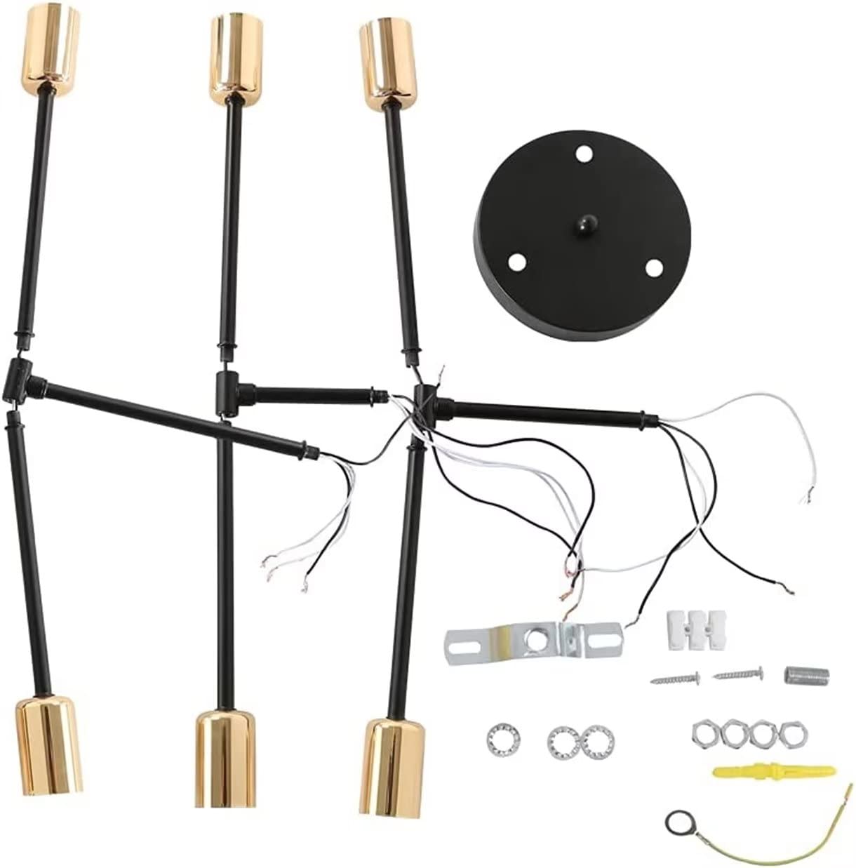 WQCSH Modern Minimalist Chandelier – Metal Satellite Pendant Light