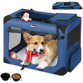 Reerooh Foldable Dog Carrier | Portable Soft Travel Crate with Steel Frame