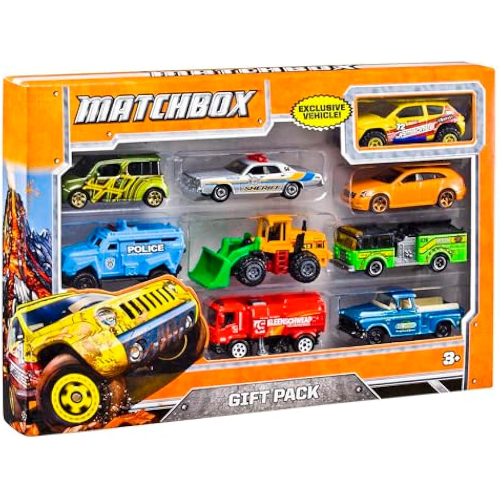 Matchbox 9-Pack Die-Cast Toy Cars | 1:64 Scale Realistic Vehicles