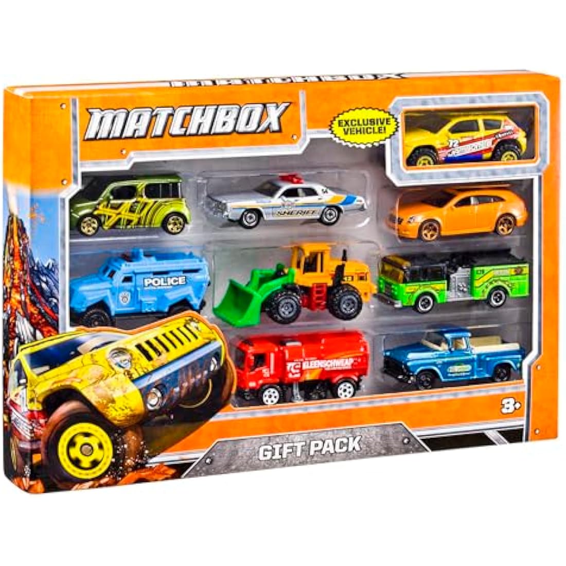 Matchbox 9-Pack Die-Cast Toy Cars | 1:64 Scale Realistic Vehicles