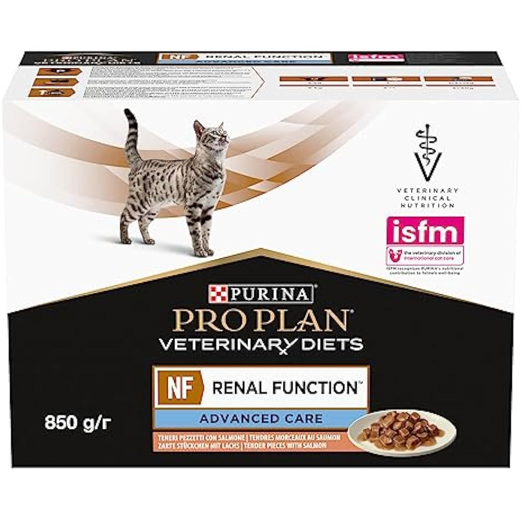 Pro Plan Veterinary Diets NF Renal Function Salmon Wet Cat Food 10x85g