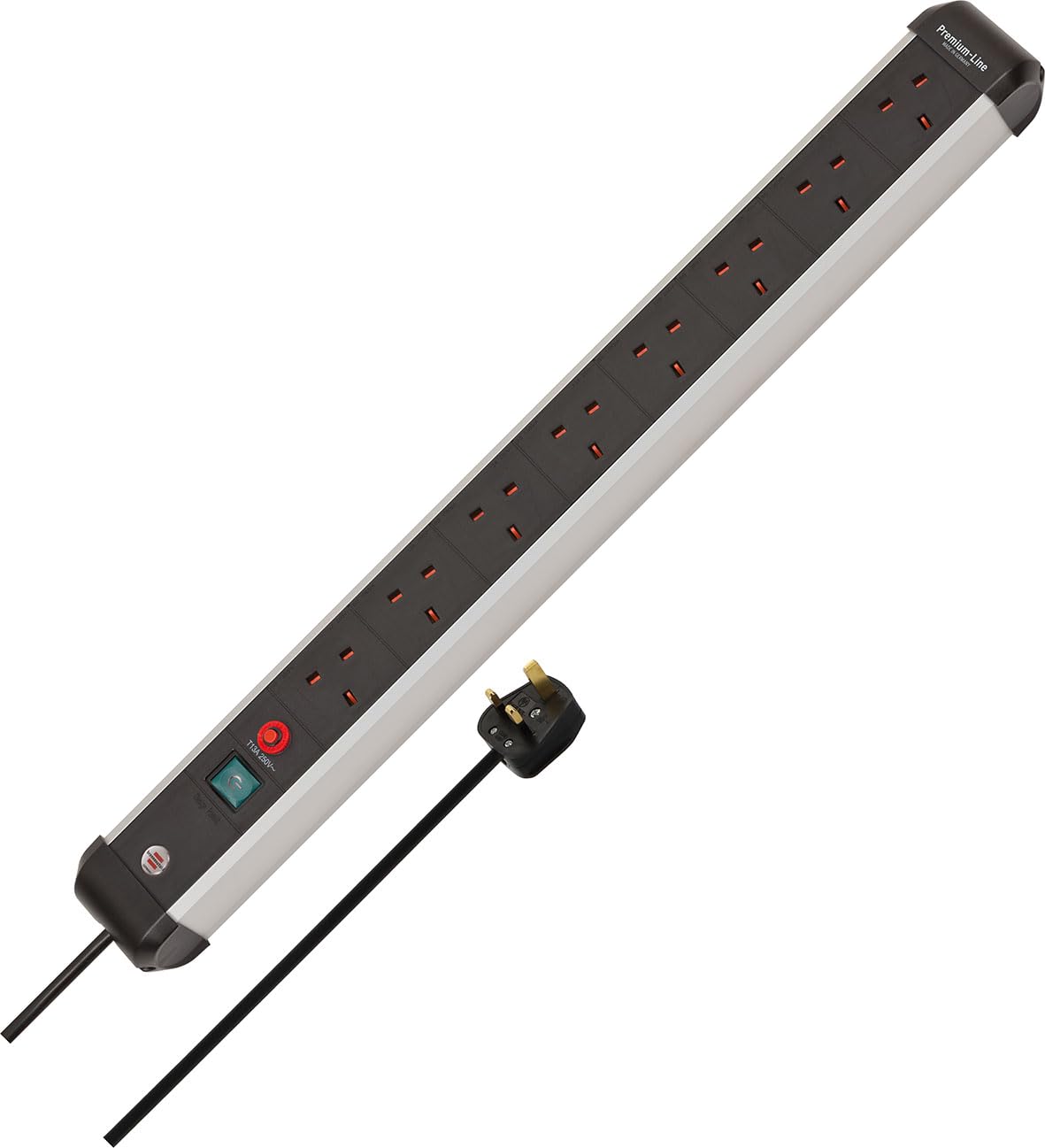 Brennenstuhl 8-Way Extension Lead – 3m Cable Power Strip with Fuse