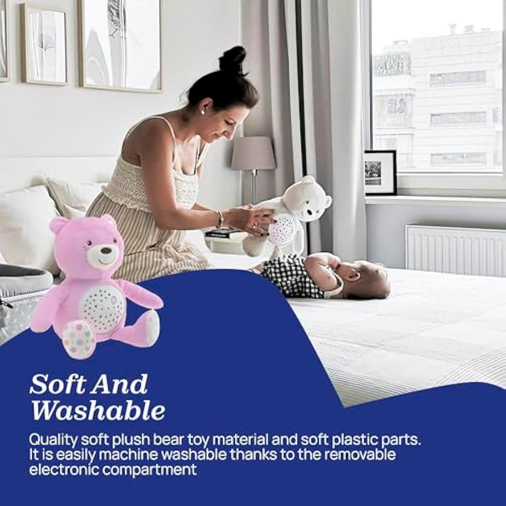 Chicco First Dreams Teddy Bear – Pink Musical Night Light Projector