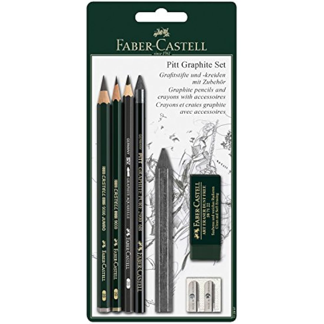 Faber-Castell Polychromos Coloured Pencils & Pitt Graphite Set - 36pc