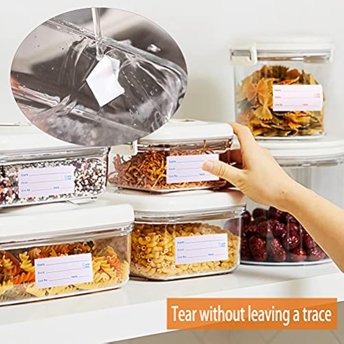 Removable Food Freezer Labels – 1000 Count Date Stickers