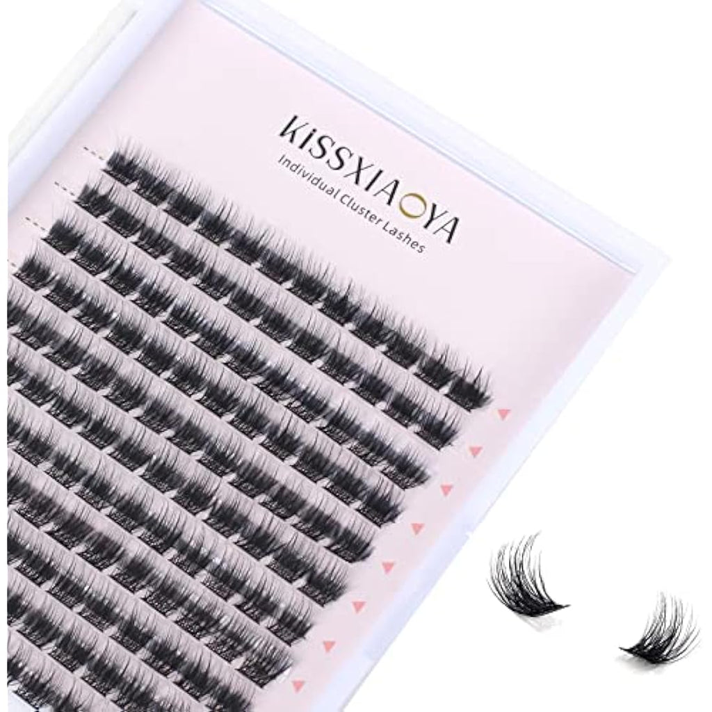 LYMYBETY Cluster Lashes – 144Pcs D Curl 9mm Natural DIY Lash Extensions