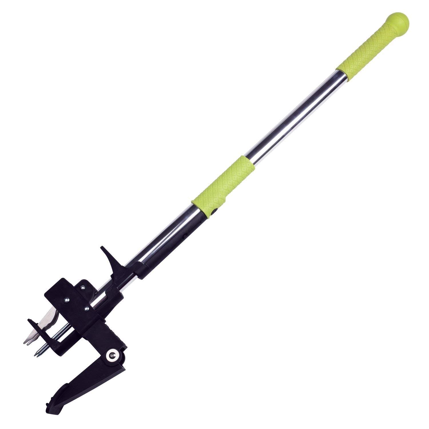 ORIENTOOLS Stand Up Weed Puller – 4-Claw Stainless Steel Garden Weeder