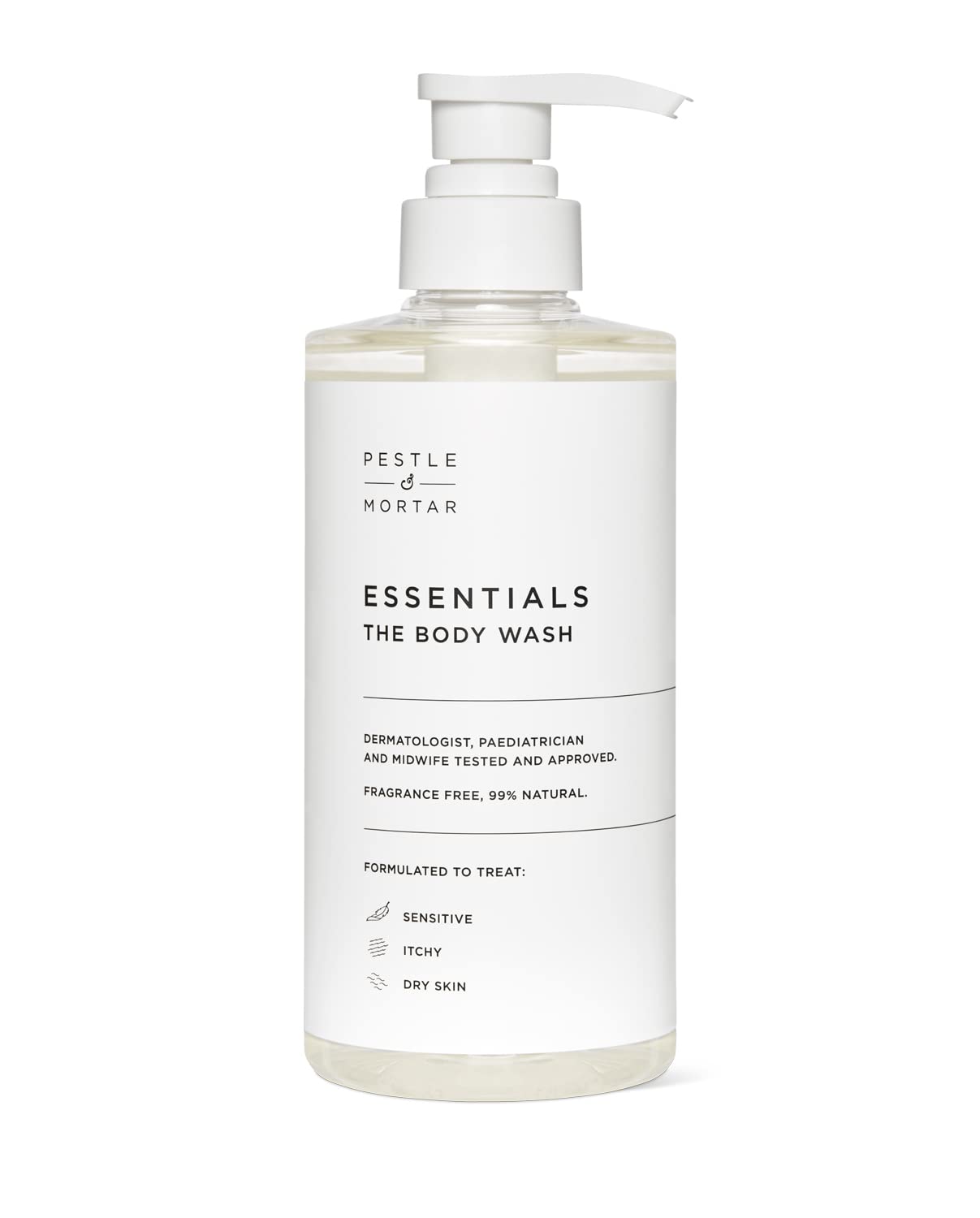 Pestle & Mortar Essentials Body Wash - 500ml Oat & Vitamin E Gel