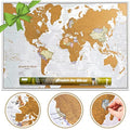 Scratch The World Travel Map – XL Scratch Off World Map Poster with Tube