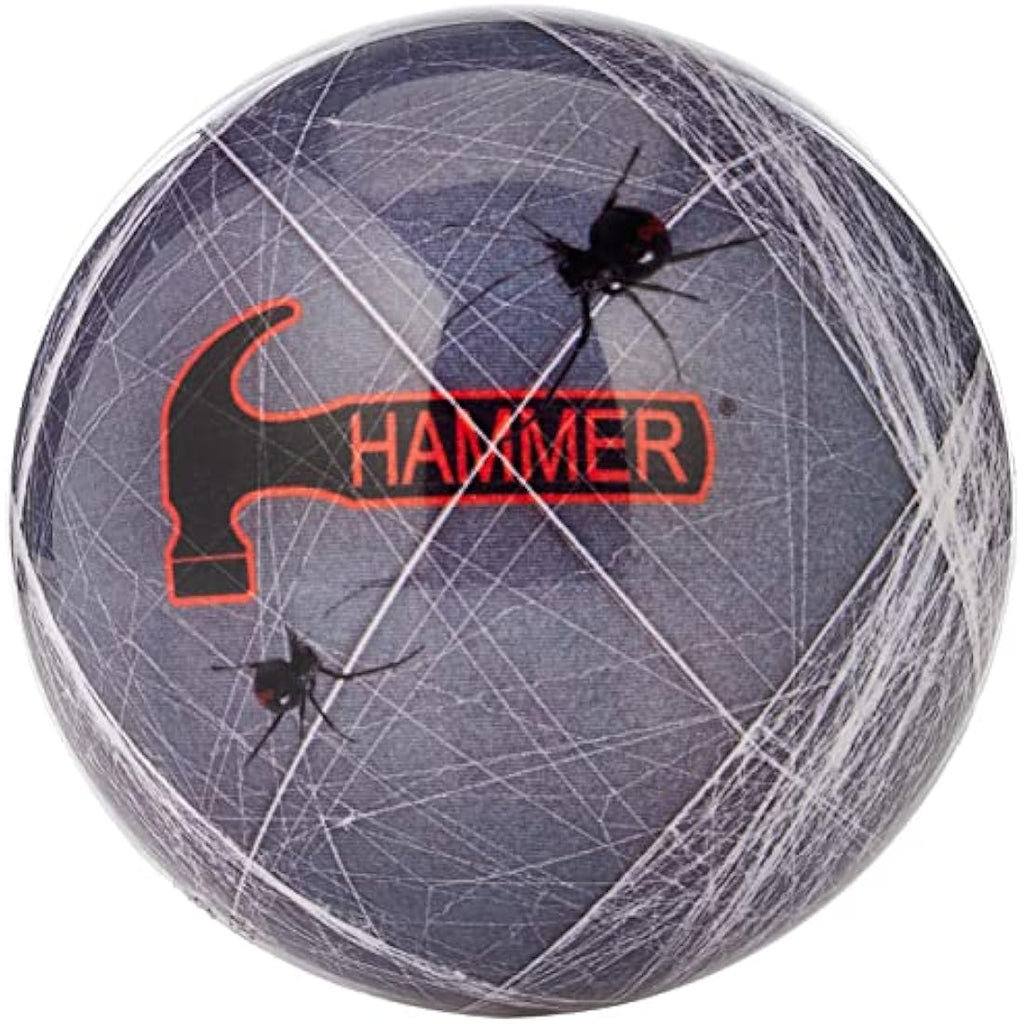 Hammer Black Widow Viz-A-Ball Polyester Bowling Ball – Grey/White