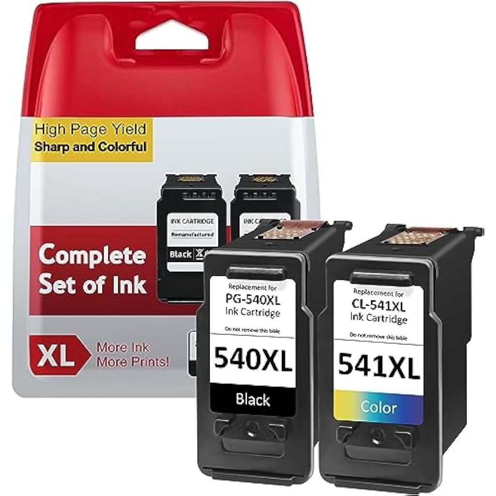 IKONK PG-540XL CL-541XL Ink Cartridges for Canon PIXMA TS5150 MG3650s | 2-Pack