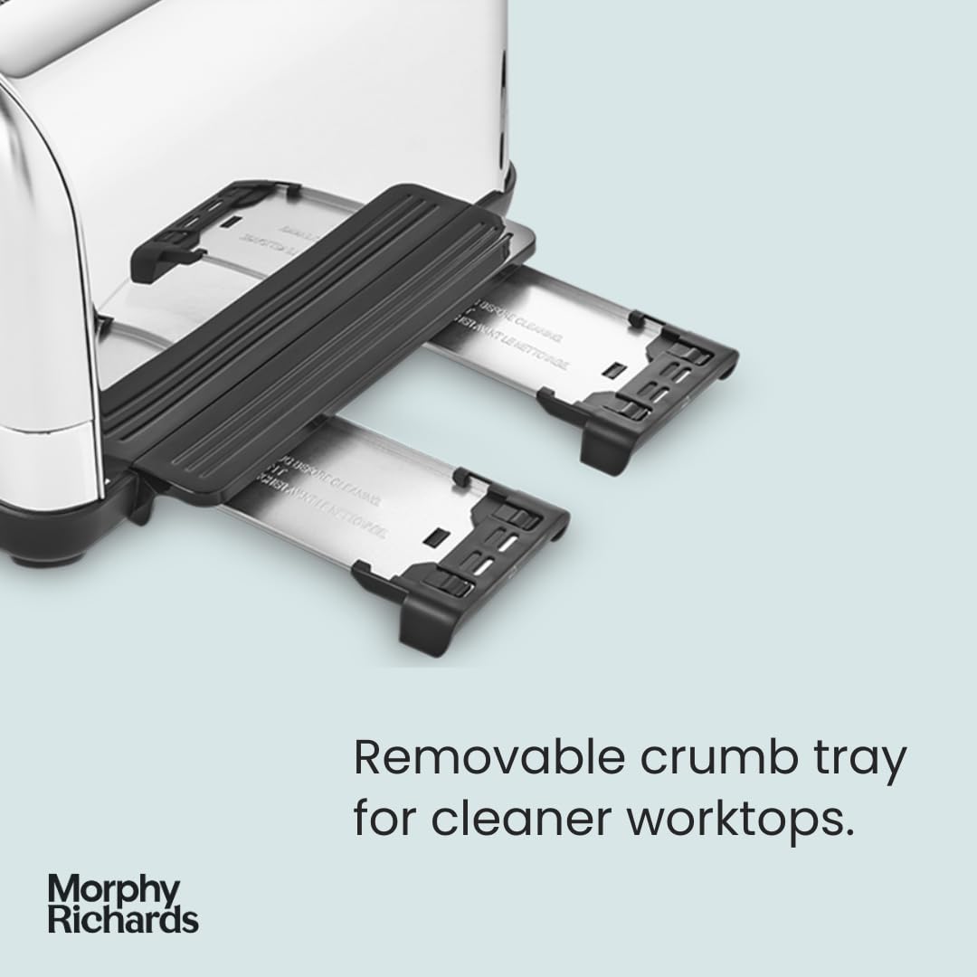 Morphy Richards Venture 4 Slice Toaster | Brushed Stainless Steel