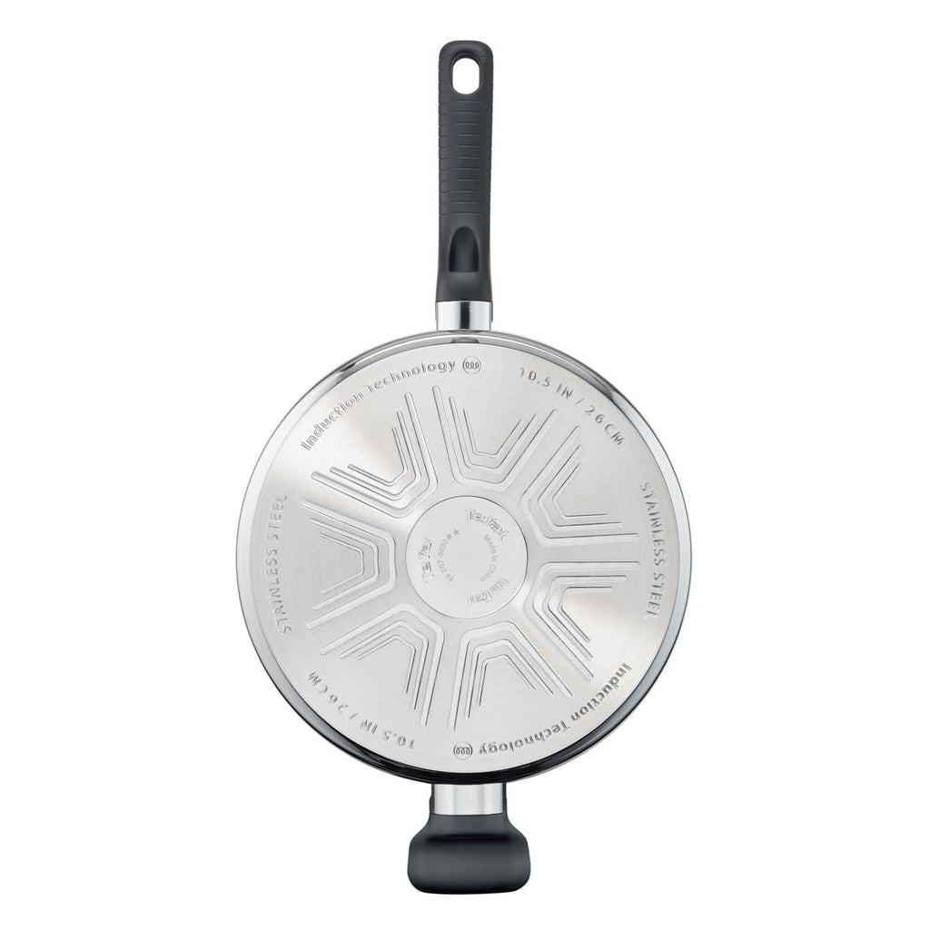 Tefal Comfort Max 26cm Stainless Steel Saute Pan | Non-Stick Induction
