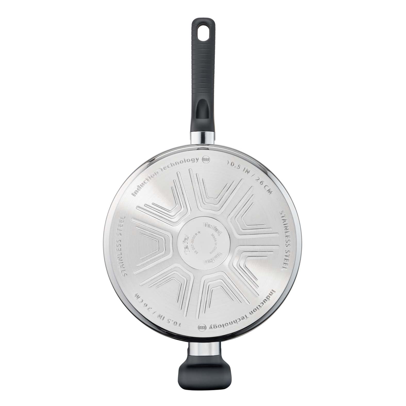 Tefal Comfort Max 26cm Stainless Steel Saute Pan | Non-Stick Induction
