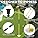 KINGTOP Miniature Golf Flagstick Set - 4-Pack Portable Putting Green Flags