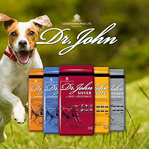 Dr John Silver Chicken & Vegetable Dry Dog Food - 15kg Adult & Senior