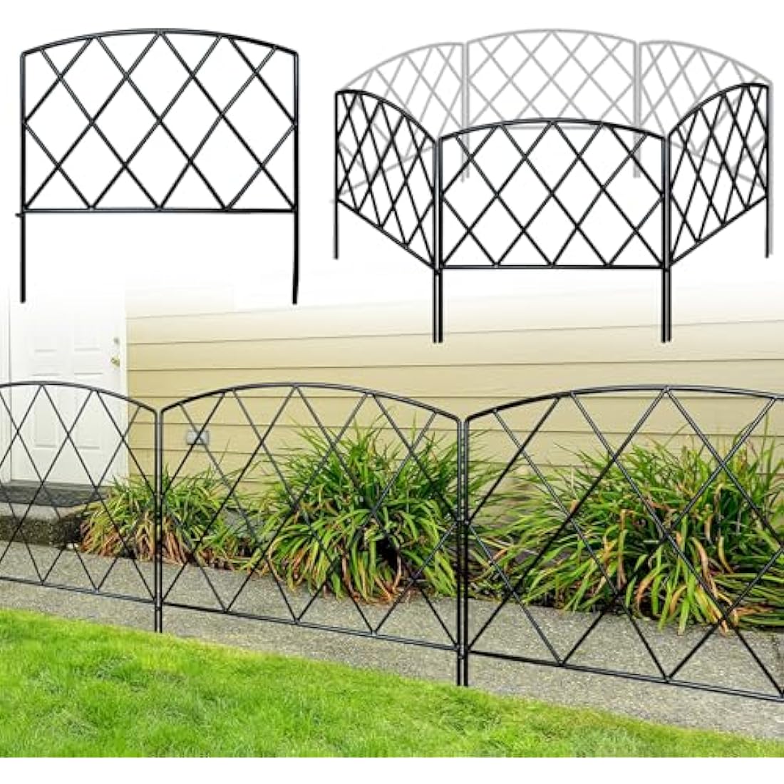 Thealyn Rustproof Metal Garden Fence | 3m No-Dig Animal Barrier & Edging