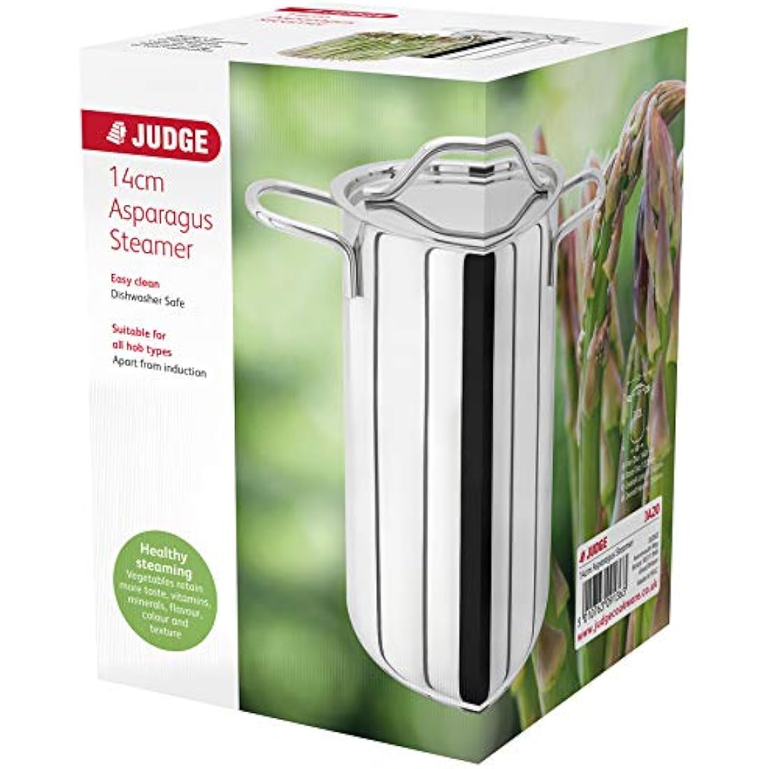 Judge Stainless Steel Vegetable Steamer Pot | 14cm Tall Food Steamer