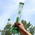 Glow in the Dark Glass Beaker Bong | 13.4" Ice Pinch Water Pipe