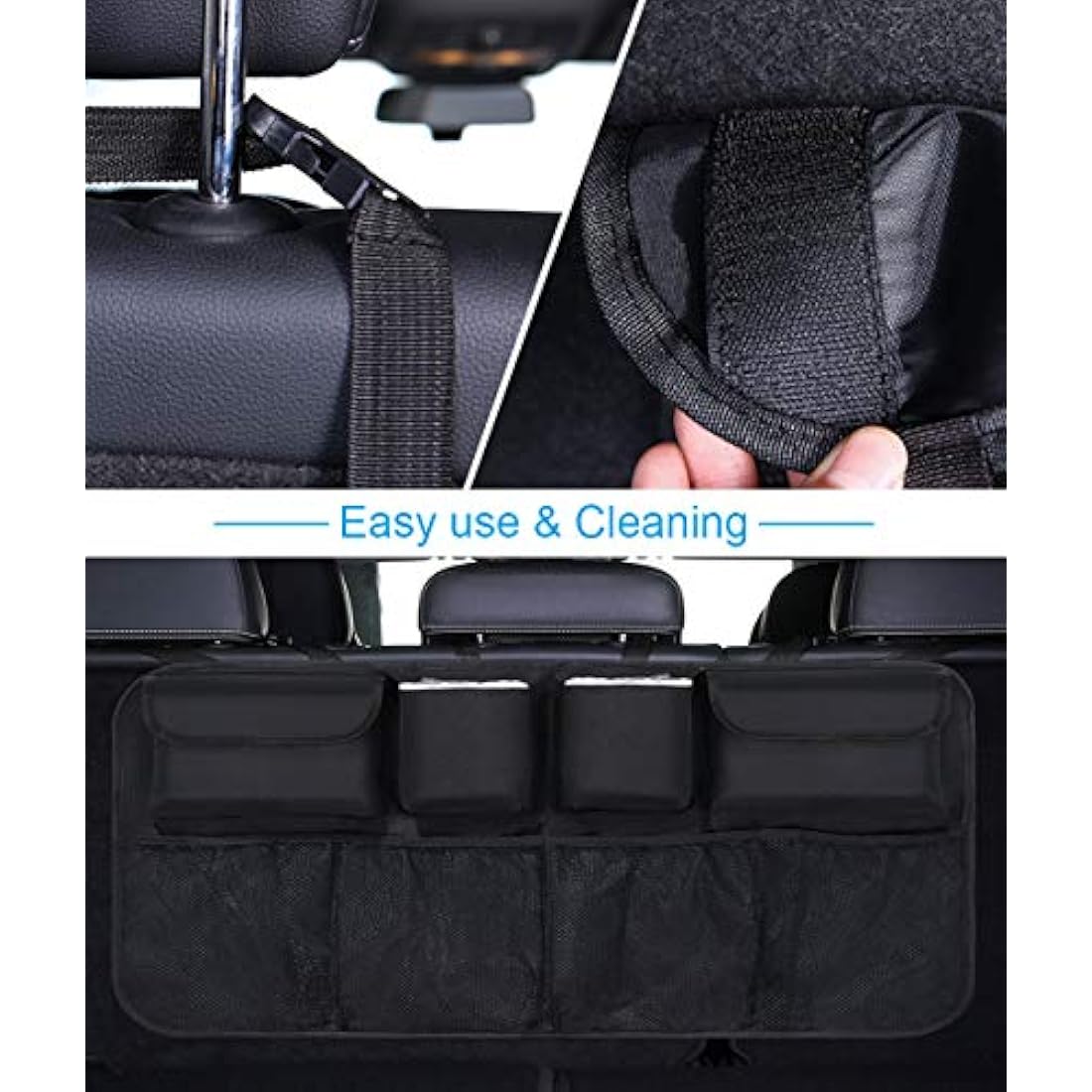Jolof Store Car Boot Organiser – Waterproof Back Seat Kick Mats & Storage