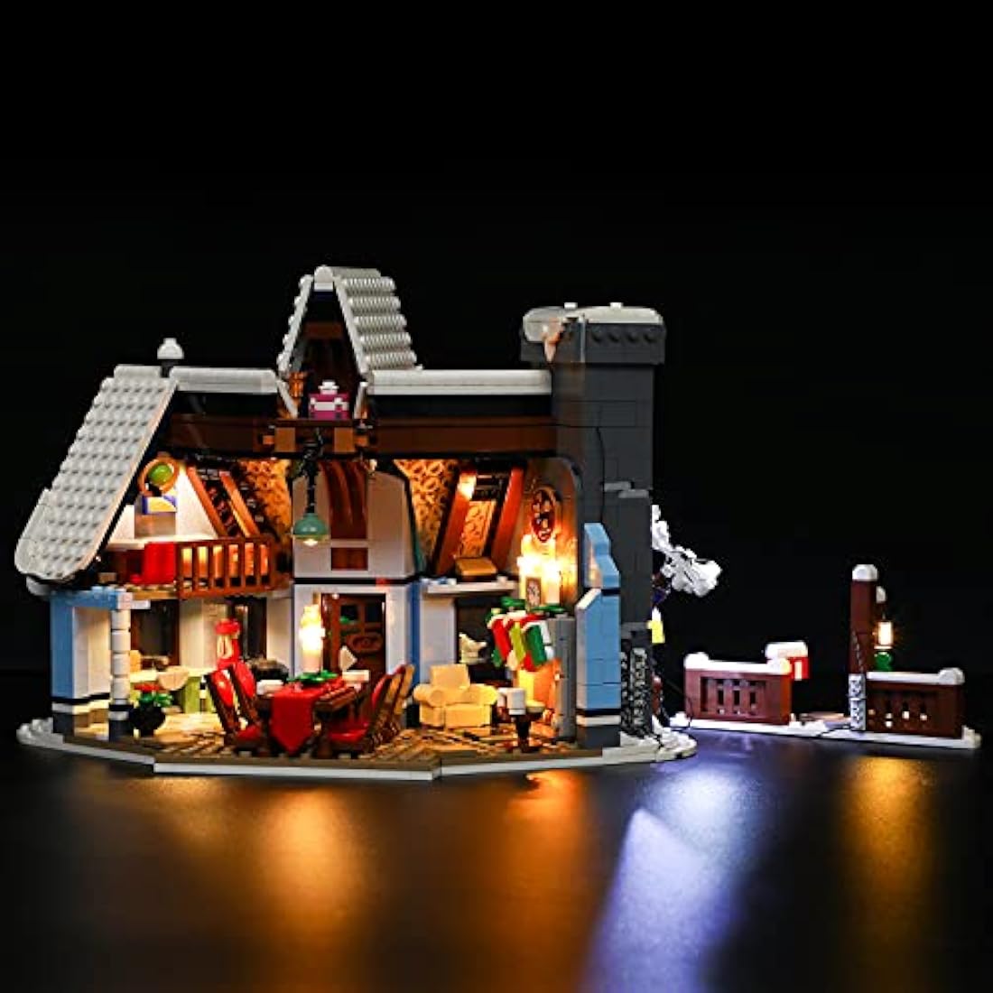BRIKSMAX LED Lighting Kit for LEGO 10293 Santa's Visit Building Model