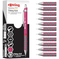 rOtring Tikky Mechanical Pencil - 0.5 mm HB Lead, Magenta, 12 Count