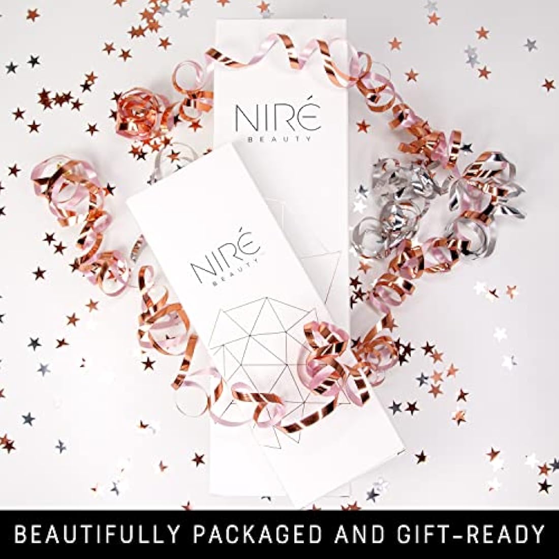 Niré Beauty Eye Brush Set | 7-Piece Vegan Makeup Brushes and Tweezers