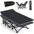 ATORPOK Folding Camping Cot with Cushion – Heavy Duty 450lbs Bed