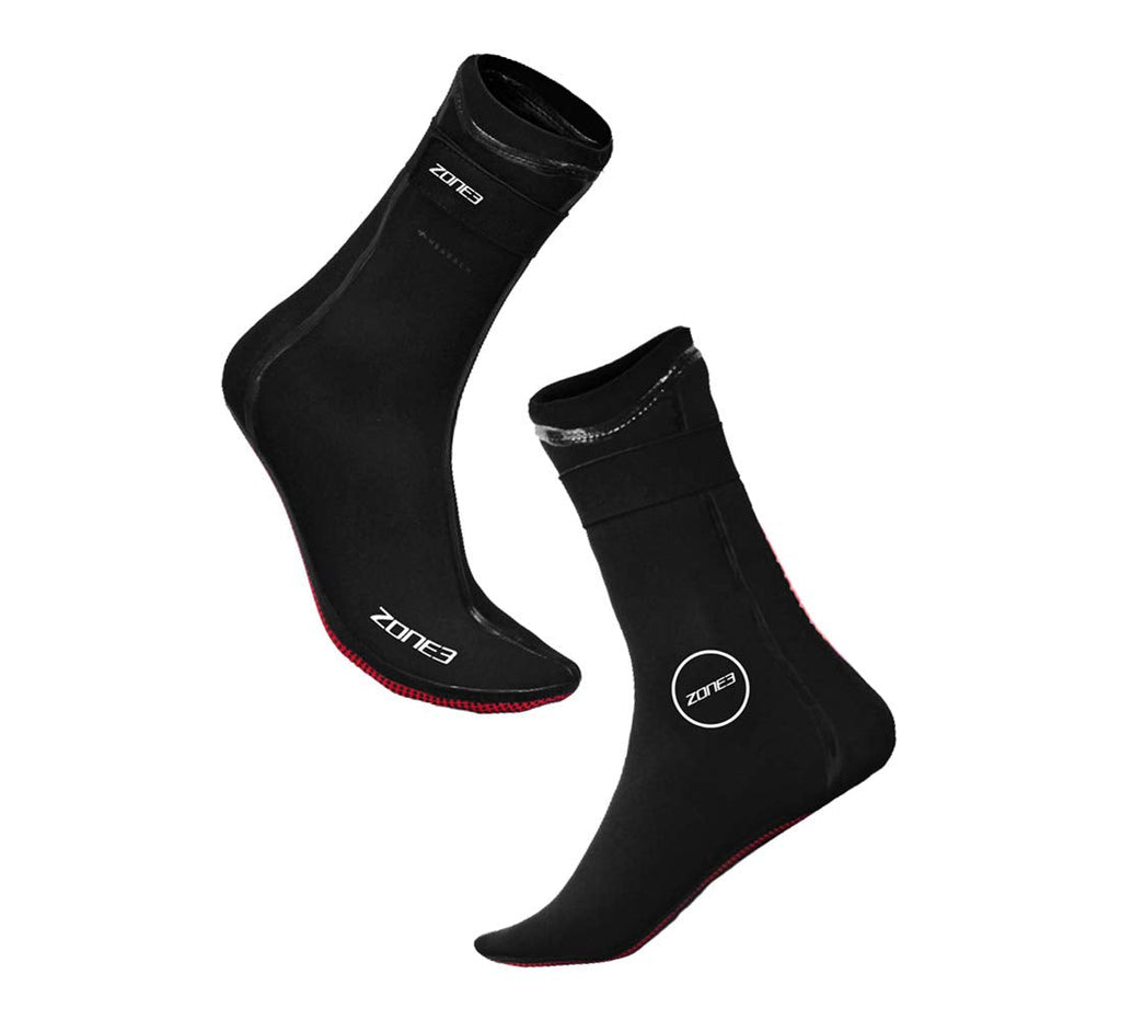 ZONE3 Heat-Tech 3.5mm Neoprene Swim Socks | Thermal Wetsuit Booties