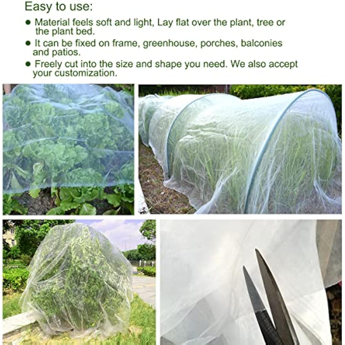 Jolof Store Garden Netting – 20x25ft Fine Mesh Insect & Bird Barrier
