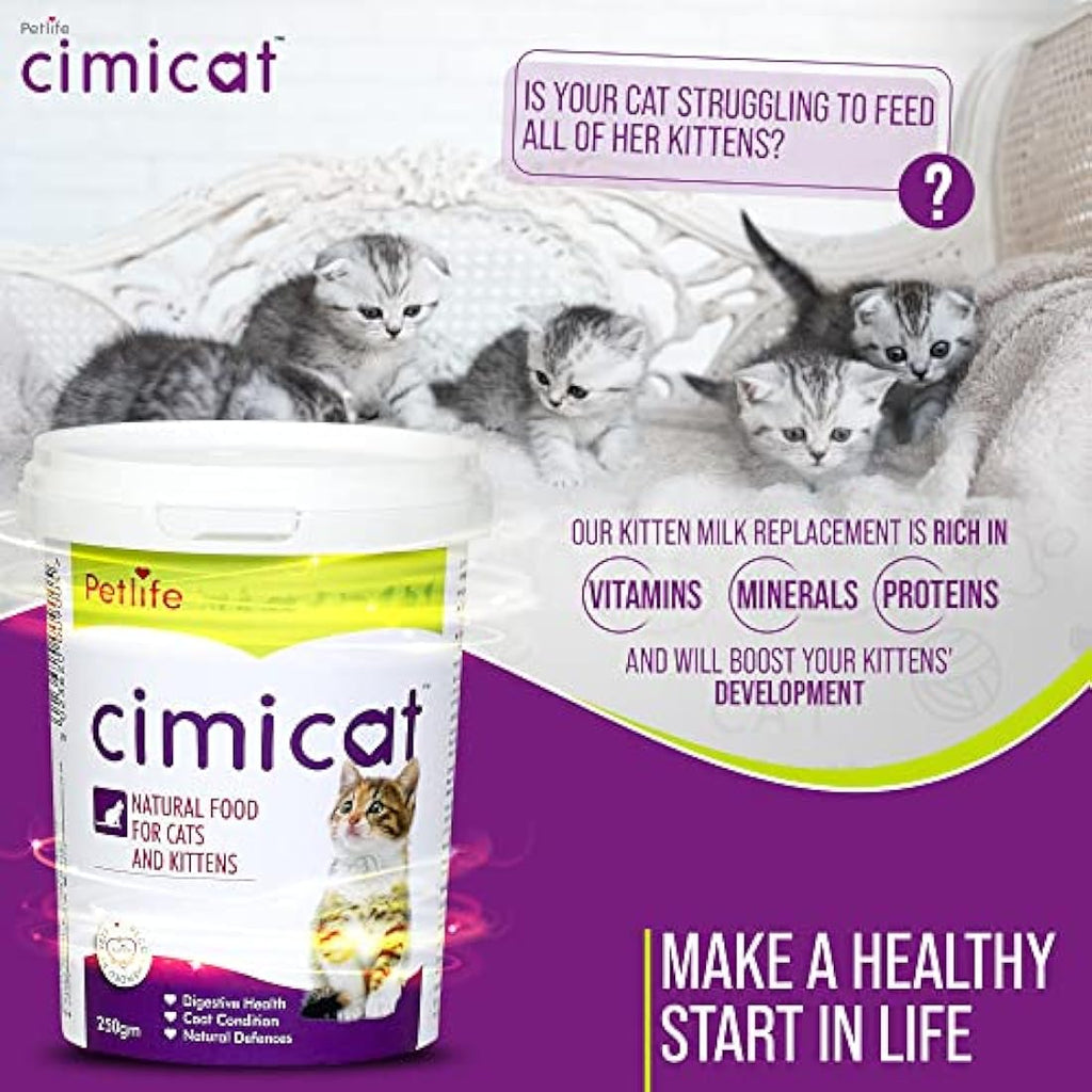 Petlife Cimicat Milk Substitute for Kittens and Cats with Taurine - 250g