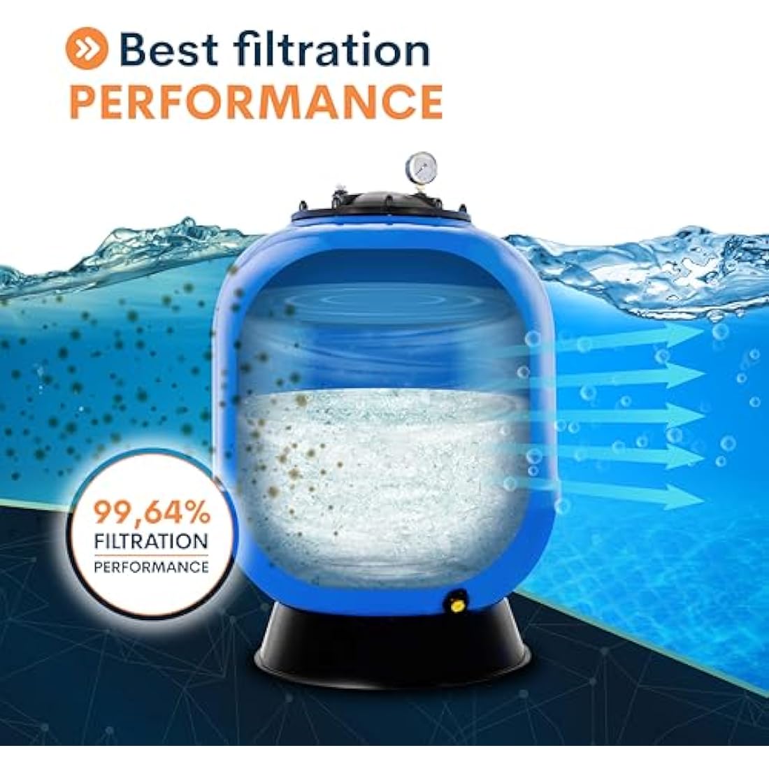 Nature Works Glass Filter Sand for Swimming Pools - 10 kg Bag