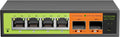 SICSOLINK 6 Port 2.5G Network Switch | 4x2.5G RJ45 & 2x10G SFP+ Fanless